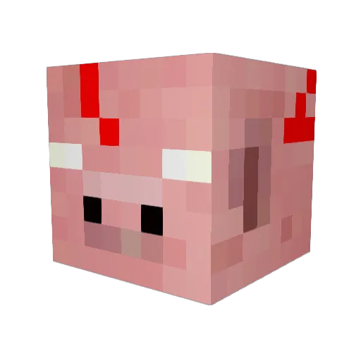 crazyender46 Minecraft avatar head, 3D render