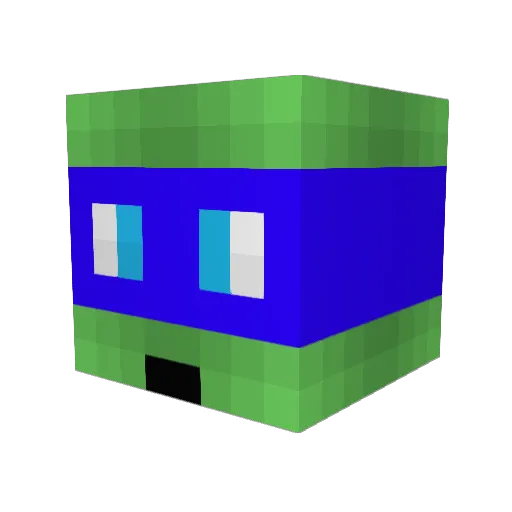 crazyeye79 Minecraft avatar head, 3D render