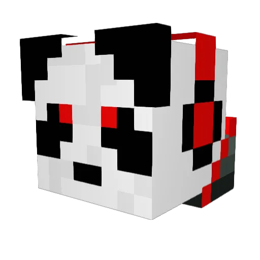 crazyfoot4 Minecraft avatar head, 3D render