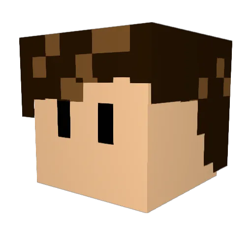 crazygamer1408 Minecraft avatar head, 3D render