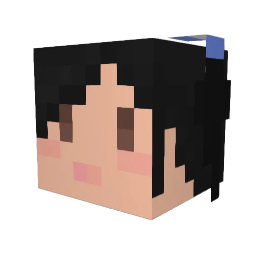 crazygirl21 Minecraft avatar head, 3D render