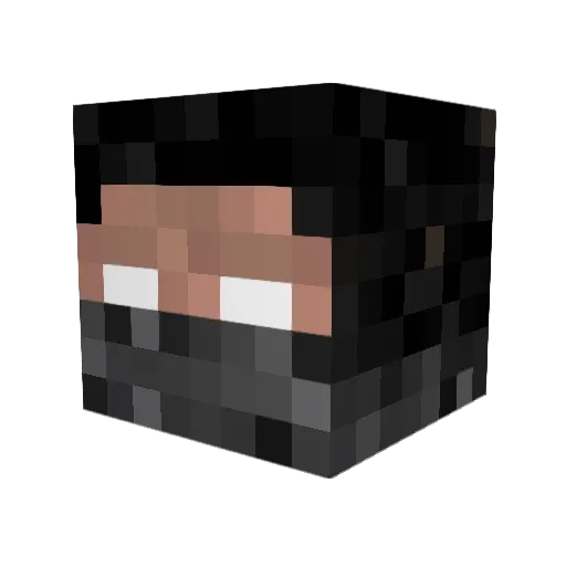 crazygun203 Minecraft avatar head, 3D render