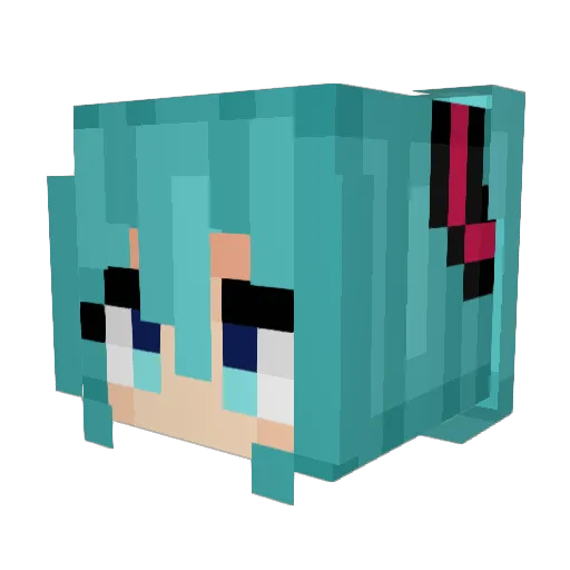 crazyhamster217 Minecraft avatar head, 3D render
