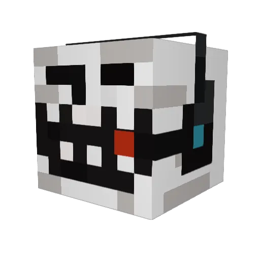 crazyhohman Minecraft avatar head, 3D render