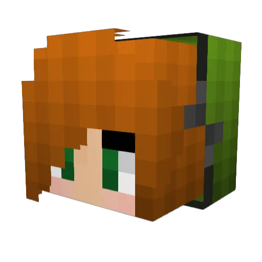 crazykiller1013 Minecraft avatar head, 3D render