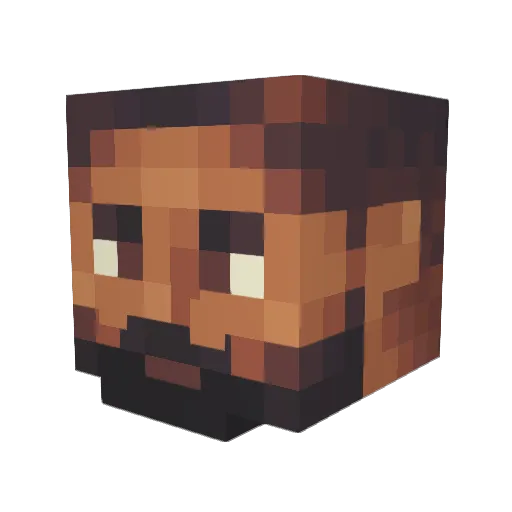 crazyknight1969 Minecraft avatar head, 3D render