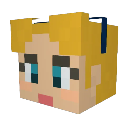 crazylade87 Minecraft avatar head, 3D render