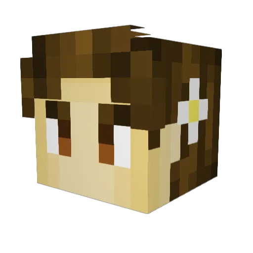 crazylegoman1 Minecraft avatar head, 3D render