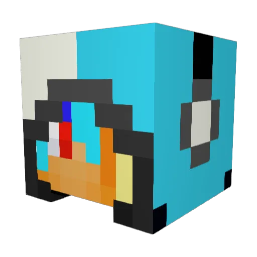 crazylsw90 Minecraft avatar head, 3D render