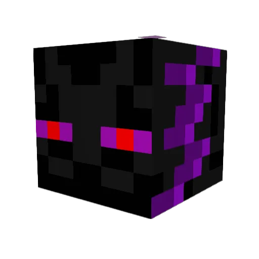crazylupo Minecraft avatar head, 3D render