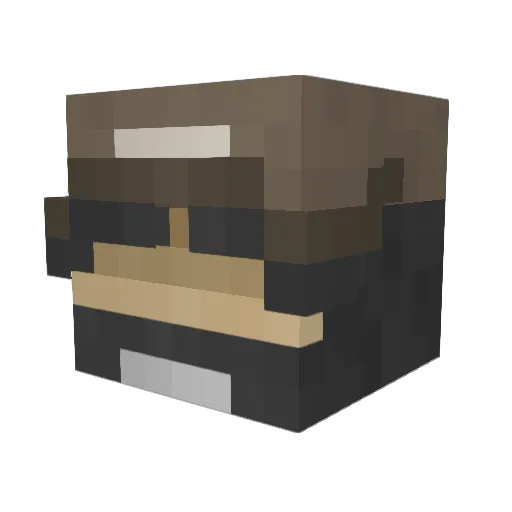 crazym0nkey13 Minecraft avatar head, 3D render