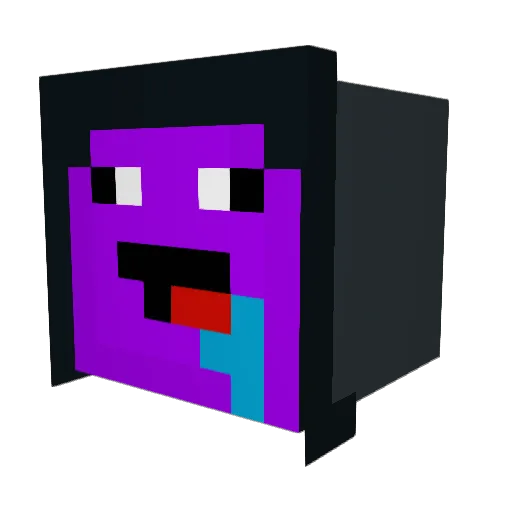 crazyman3697 Minecraft avatar head, 3D render