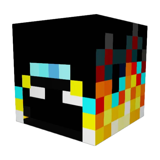 crazymattbro Minecraft avatar head, 3D render