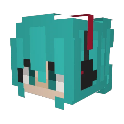 crazymfer69 Minecraft avatar head, 3D render