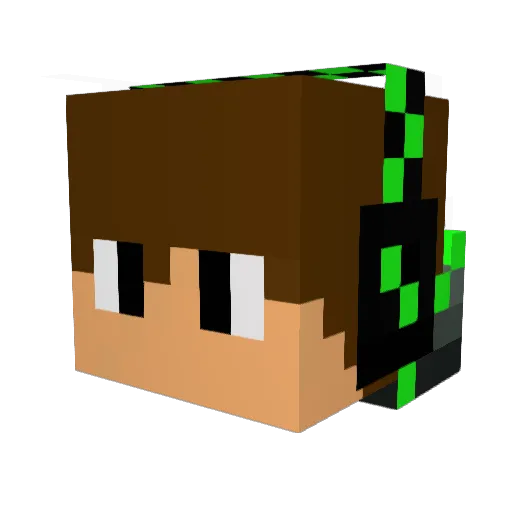 crazynightmare01 Minecraft avatar head, 3D render