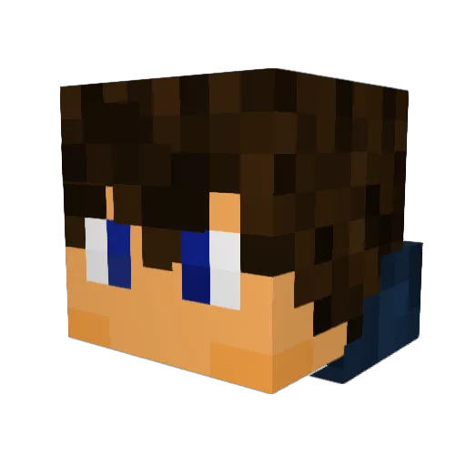 crazyninja464 Minecraft avatar head, 3D render