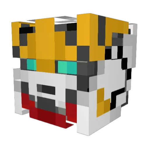 crazypatch42 Minecraft avatar head, 3D render