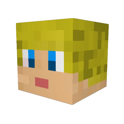 crazypwnage Minecraft avatar head, 3D render