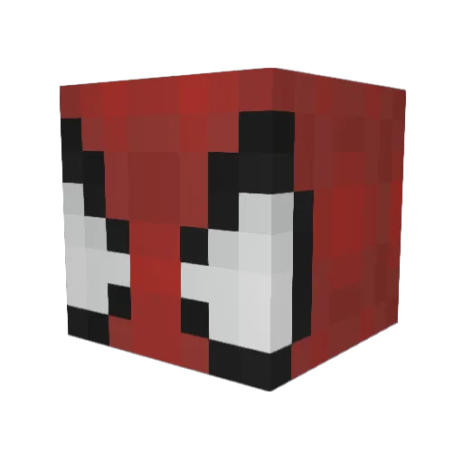 crazyshark008 Minecraft avatar head, 3D render