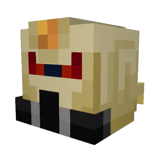 crazytacker Minecraft avatar head, 3D render