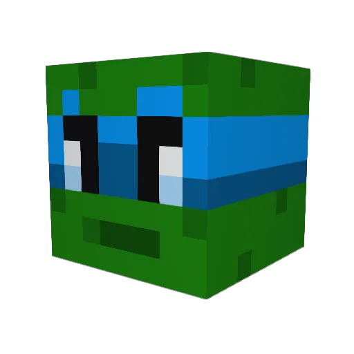 crazzygolfer82 Minecraft avatar head, 3D render