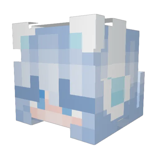 crbby0 Minecraft avatar head, 3D render