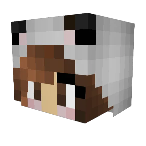 crbrantley Minecraft avatar head, 3D render