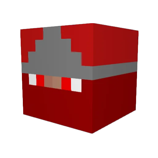 crc19 Minecraft avatar head, 3D render