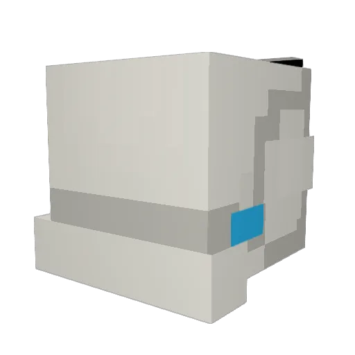 crcarlock Minecraft avatar head, 3D render