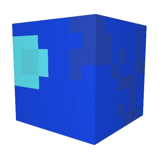creacom Minecraft avatar head, 3D render