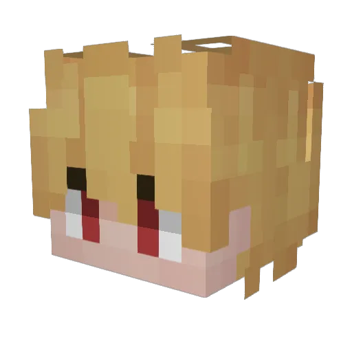 creact1on Minecraft avatar head, 3D render