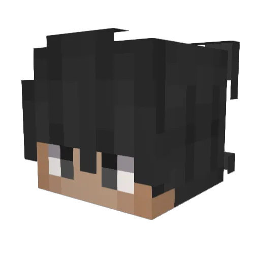 creakyv Minecraft avatar head, 3D render