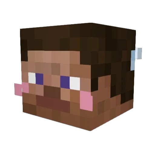cream0071 Minecraft avatar head, 3D render