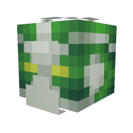 creamdemon321 Minecraft avatar head, 3D render