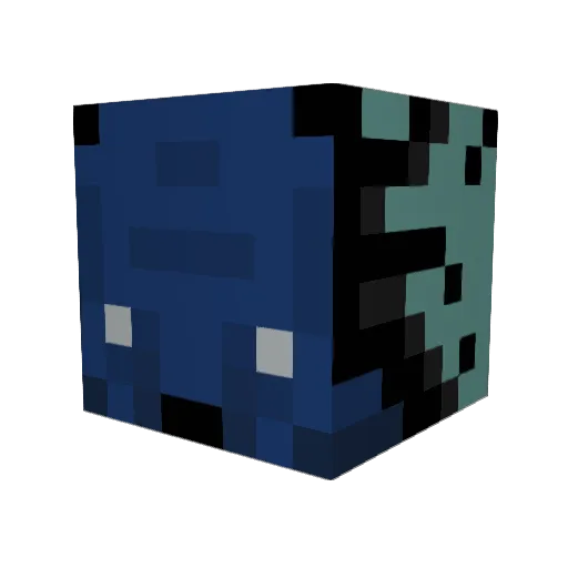 creameur Minecraft avatar head, 3D render