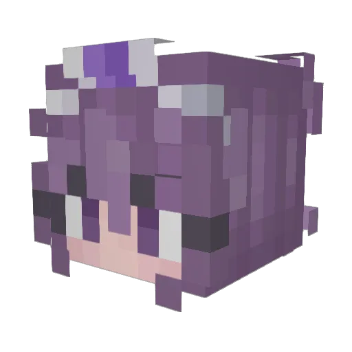 creampho Minecraft avatar head, 3D render