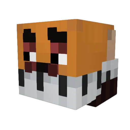 creamsicklez Minecraft avatar head, 3D render