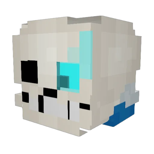 creamyfrench Minecraft avatar head, 3D render