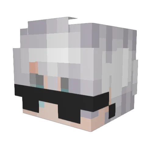 creamyhoe Minecraft avatar head, 3D render