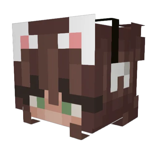 creamyremi Minecraft avatar head, 3D render