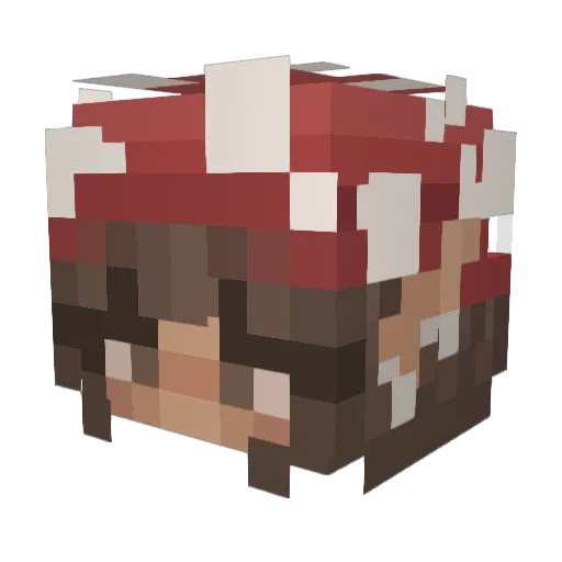 creataav Minecraft avatar head, 3D render