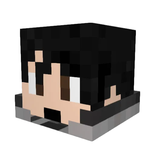 create888 Minecraft avatar head, 3D render