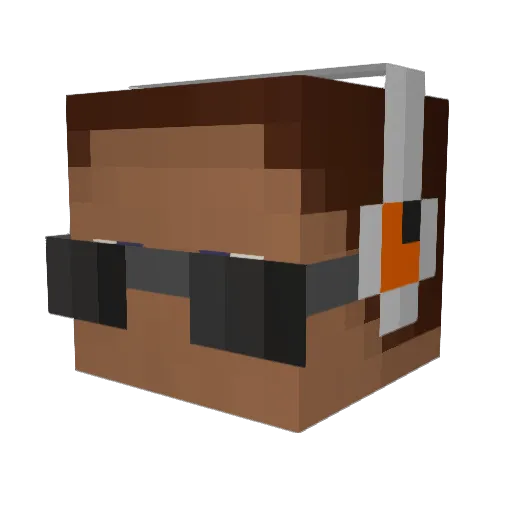 create Minecraft avatar head, 3D render