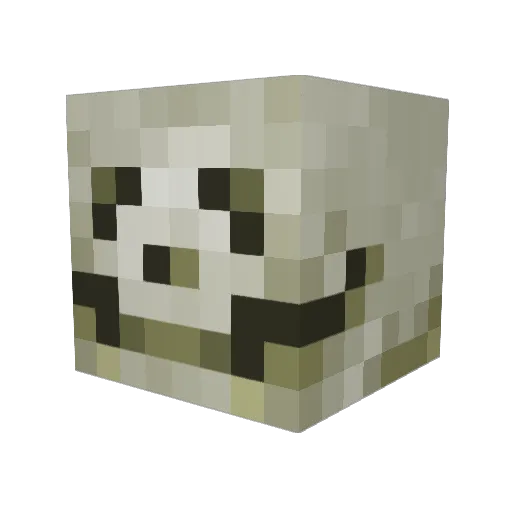 createsawyer Minecraft avatar head, 3D render