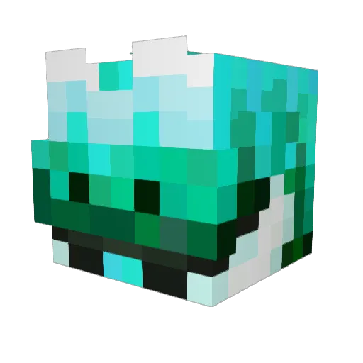 creationofstupid Minecraft avatar head, 3D render