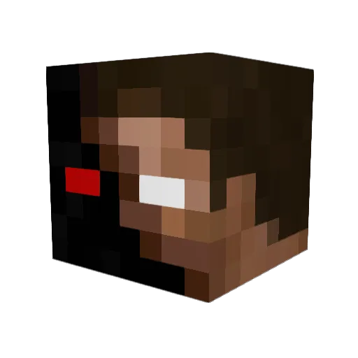 creativeO Minecraft avatar head, 3D render