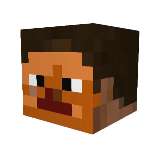 creativediv Minecraft avatar head, 3D render