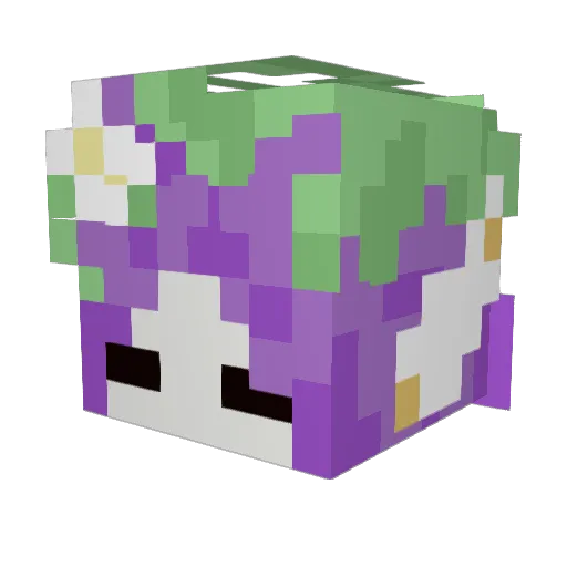 creativejasmine Minecraft avatar head, 3D render