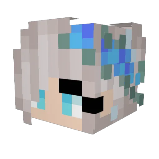 creativekpanda Minecraft avatar head, 3D render