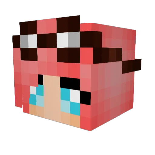 creativeusagi Minecraft avatar head, 3D render